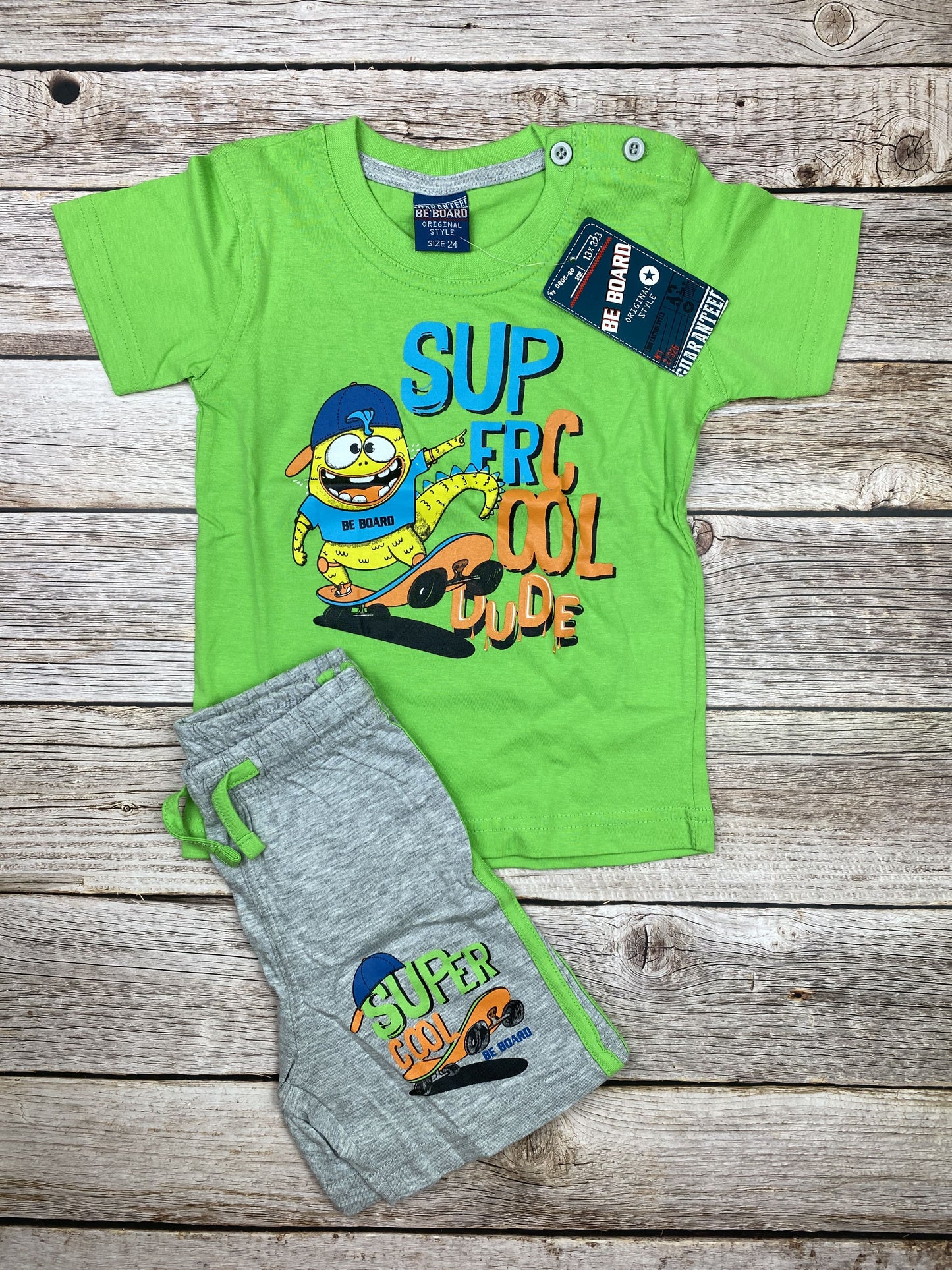 Set t-shirt manica corta e pantaloncino