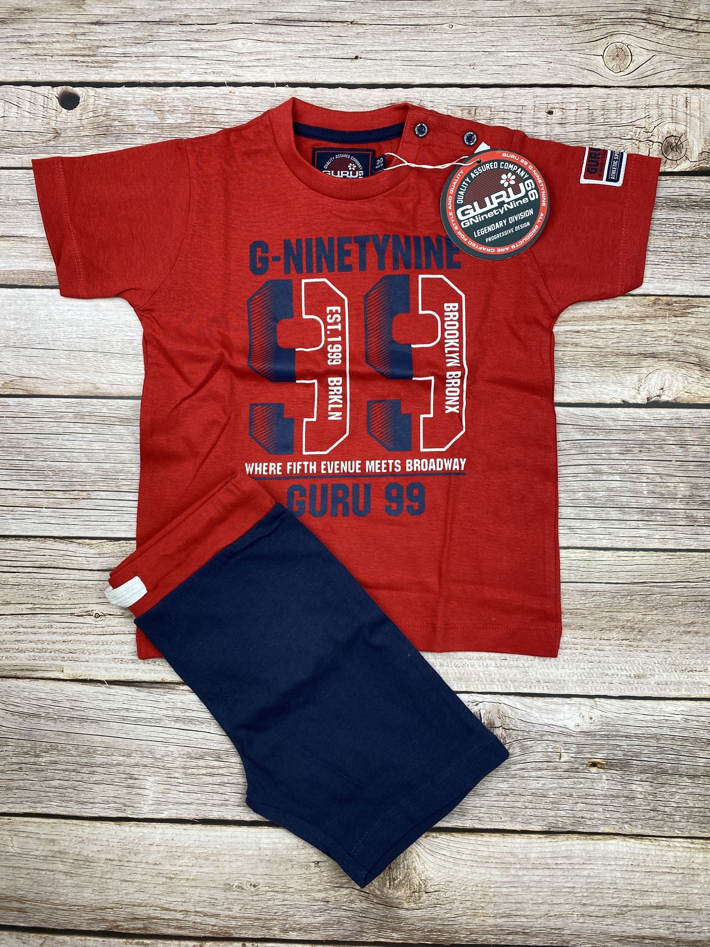 Set t-shirt manica corta e pantaloncino