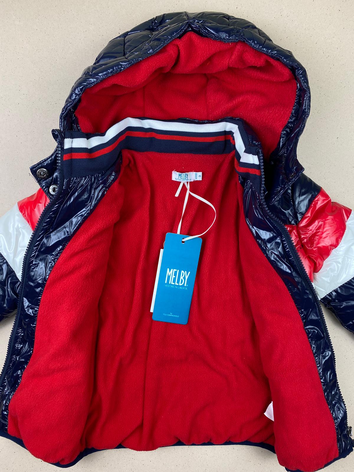 Giacca piumino in nylon lucido