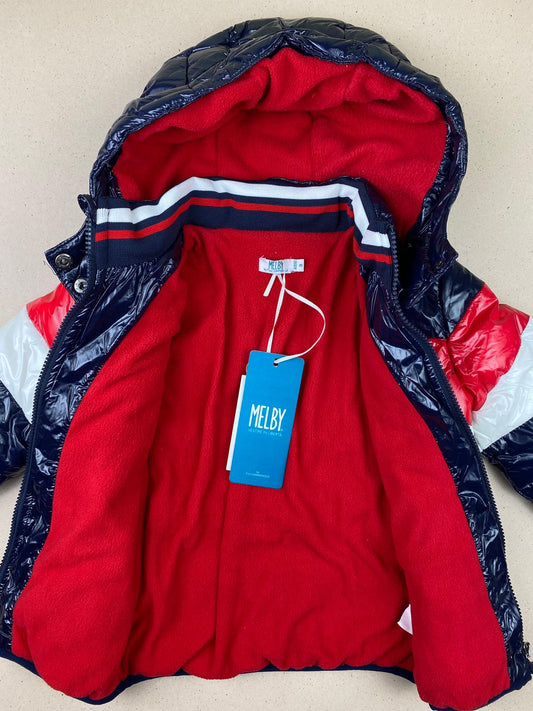 Giacca piumino in nylon lucido