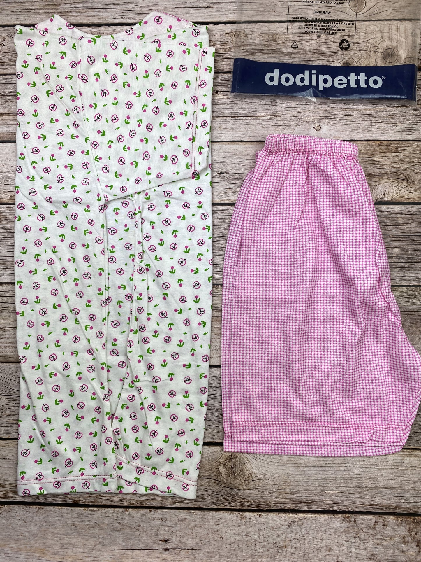 Pigiama manica corta e pantaloncino