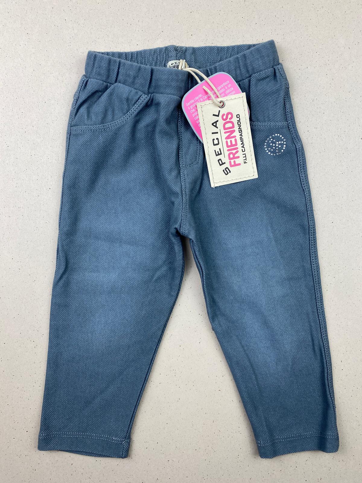Leggings in jersey effetto jeans
