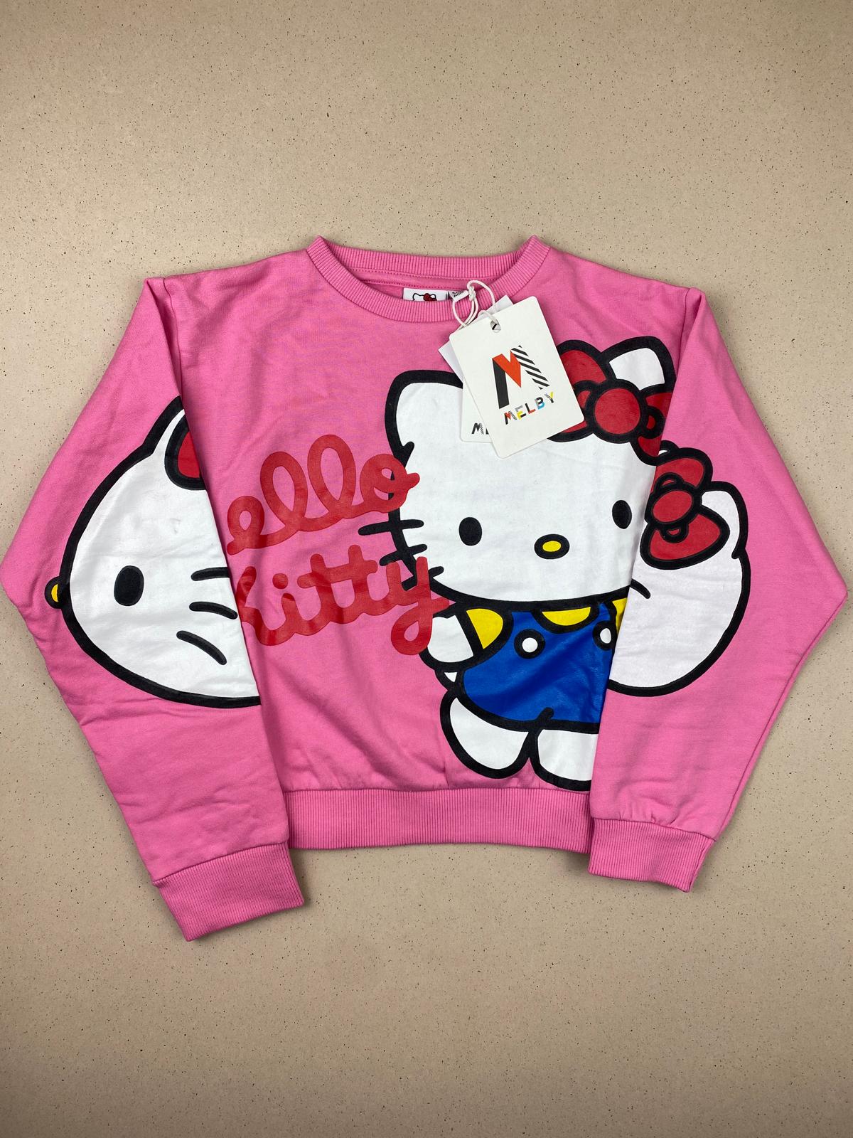 Felpa cropped Hello Kitty