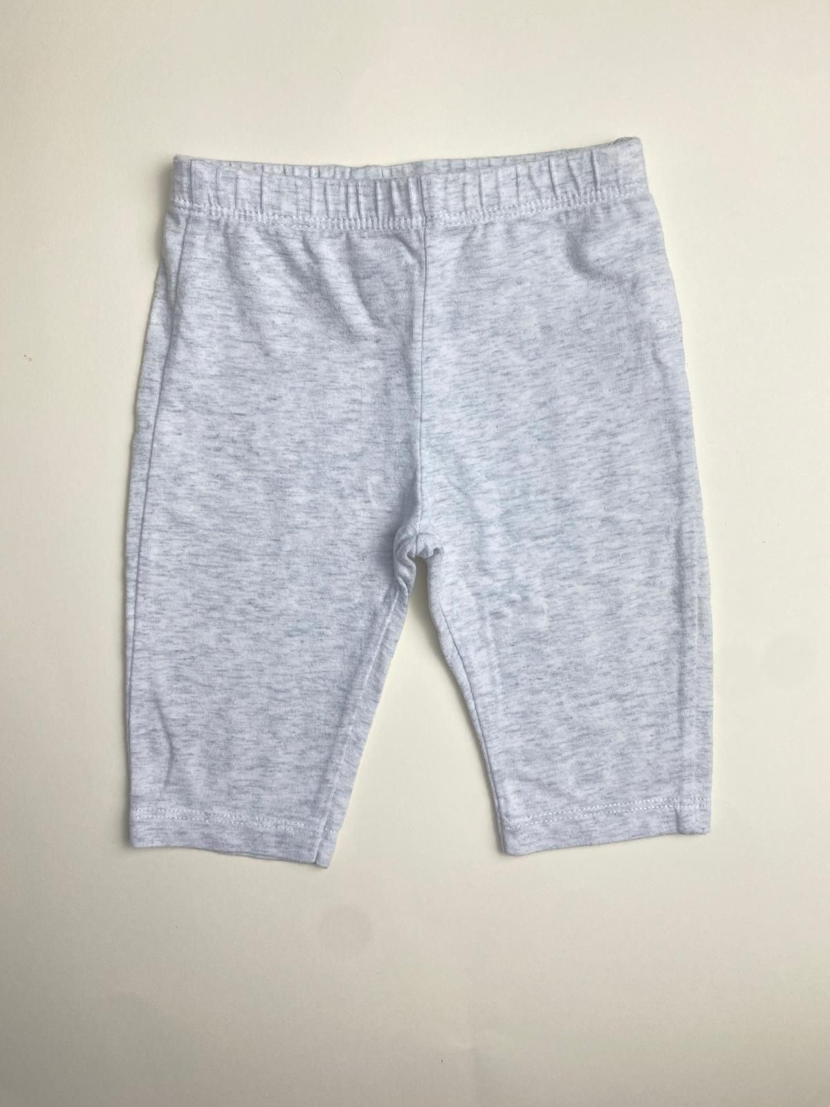 Pantaloni Leggings Neonata Grigio Melange