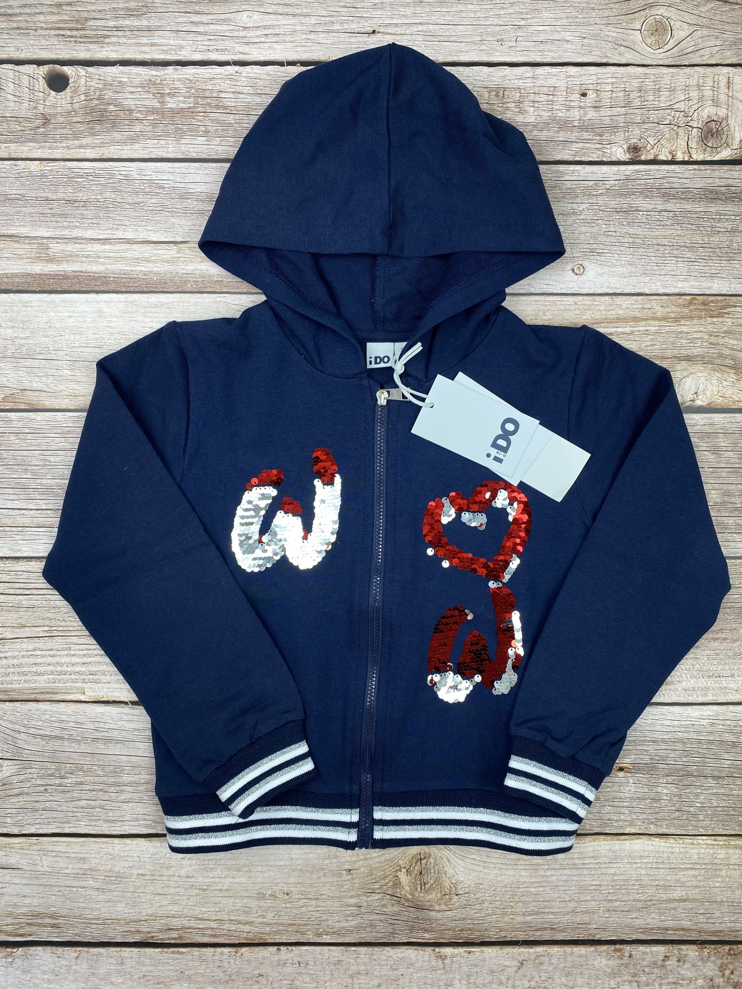 Felpa con zip e cappuccio