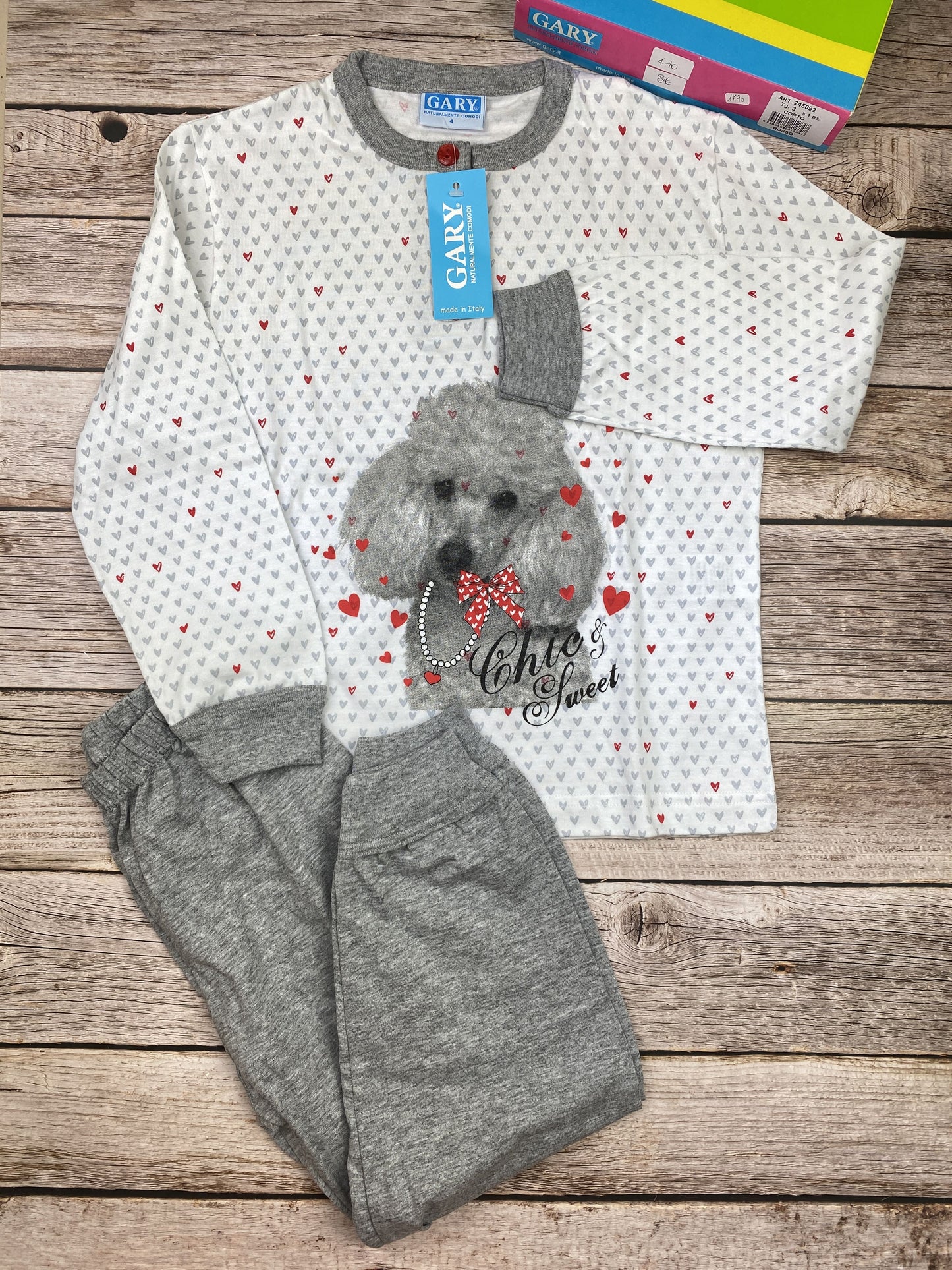 Pigiama manica lunga e pantalone