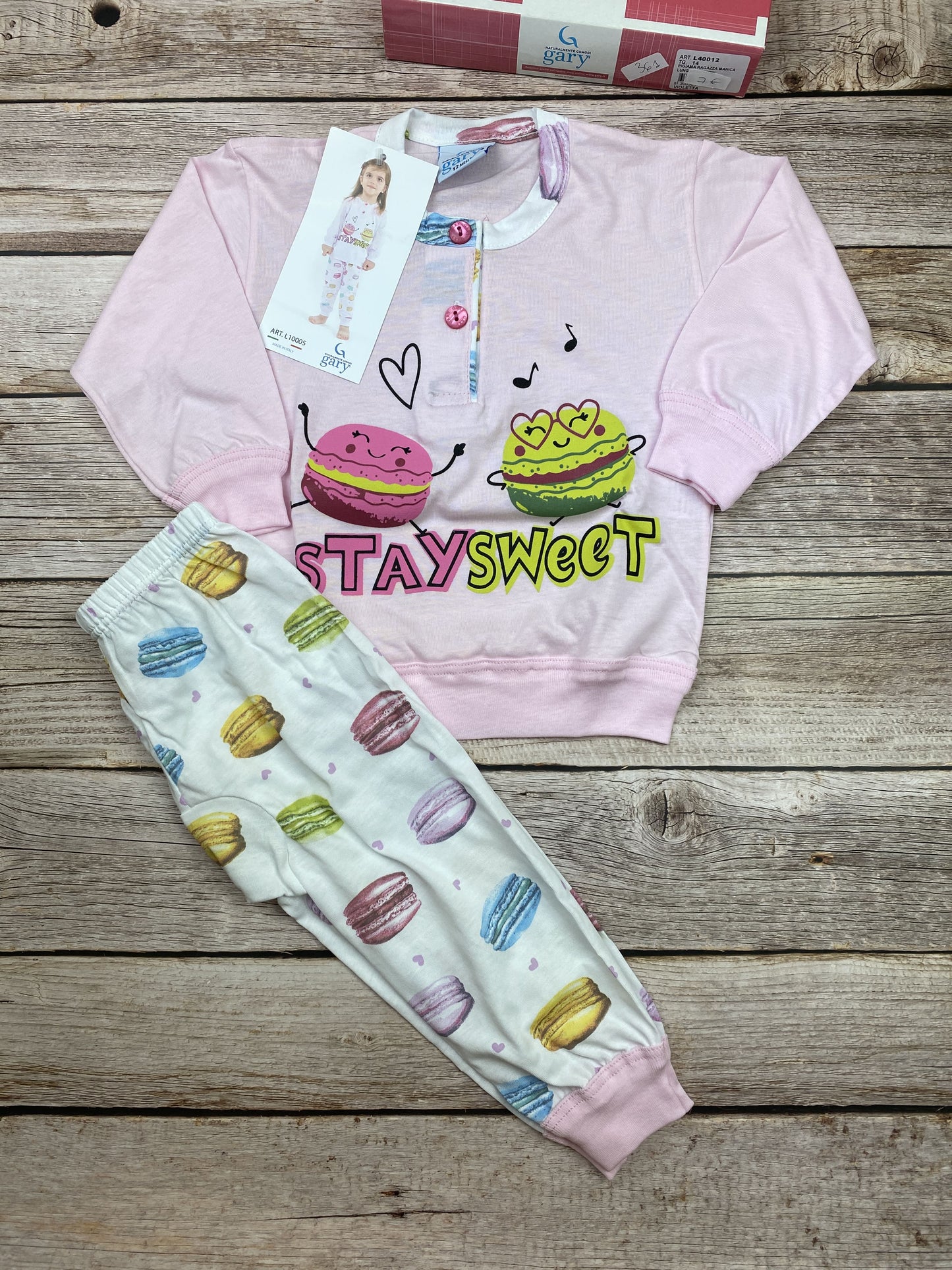 Pigiama manica lunga e pantalone