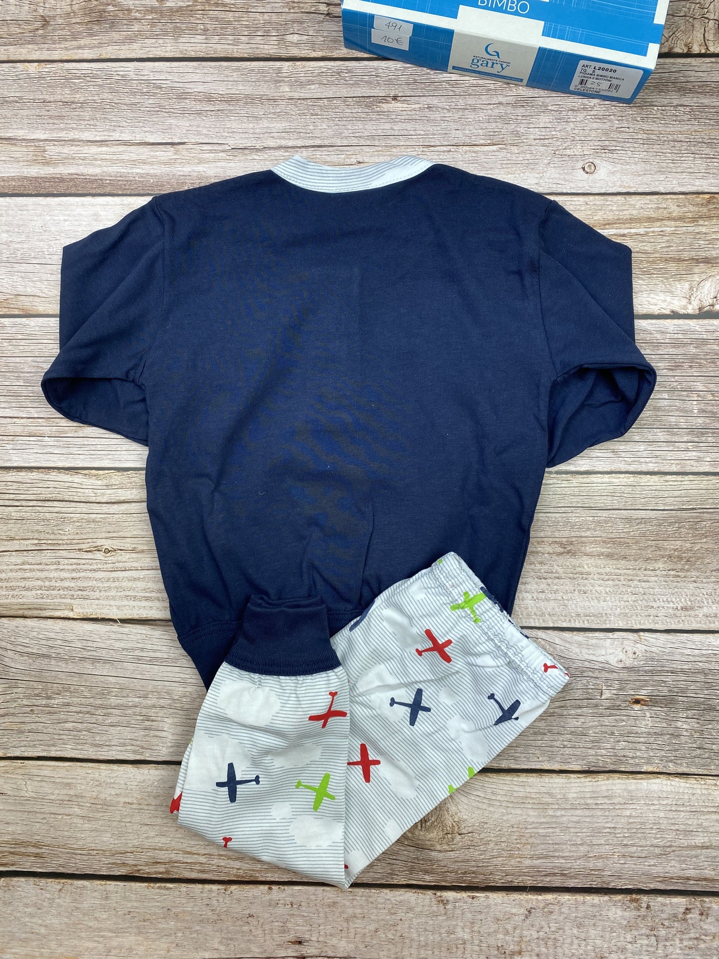 Pigiama manica lunga e pantalone