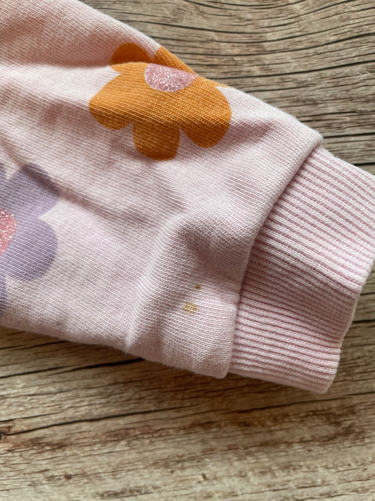 Completo Bambina Rosa con Fantasia Floreale