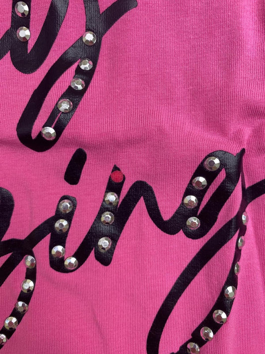 Maglietta Fucsia Maniche Corte