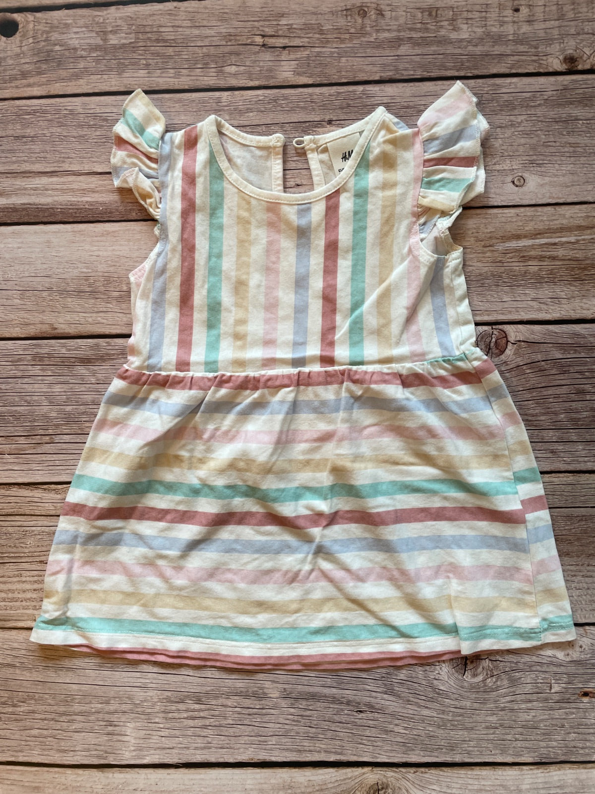 Vestito neonata/bambina a righe pastello H&M
