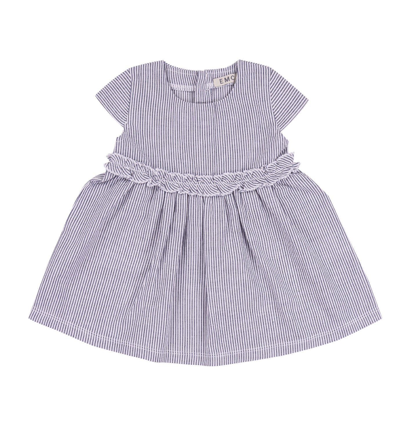 Vestito a righe con volant