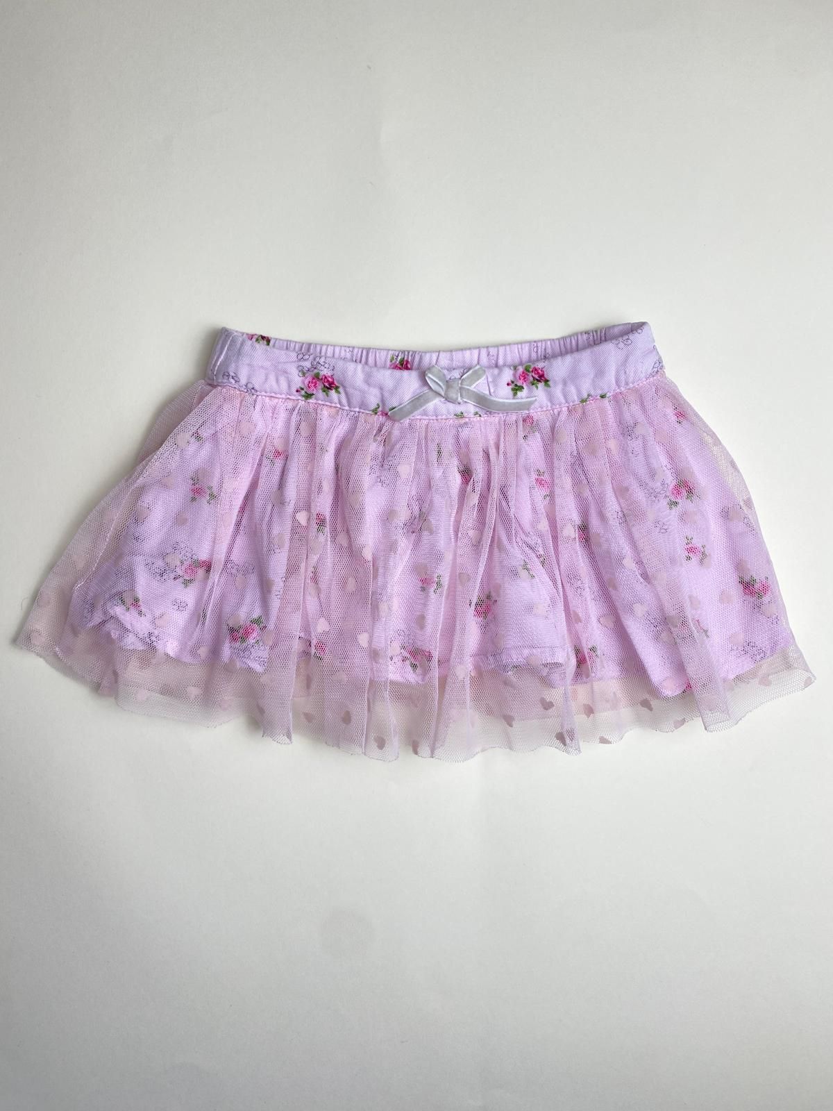 Gonna Bambina in Tulle Rosa