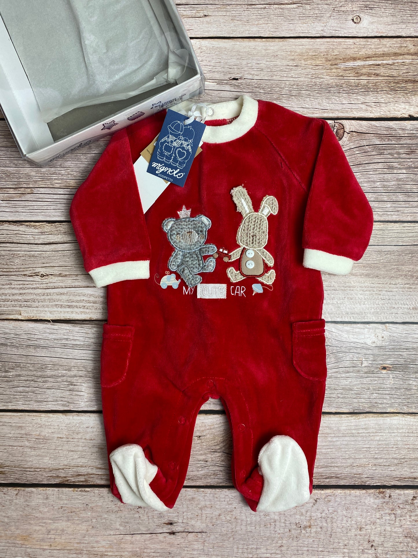 Tutina in ciniglia natalizia