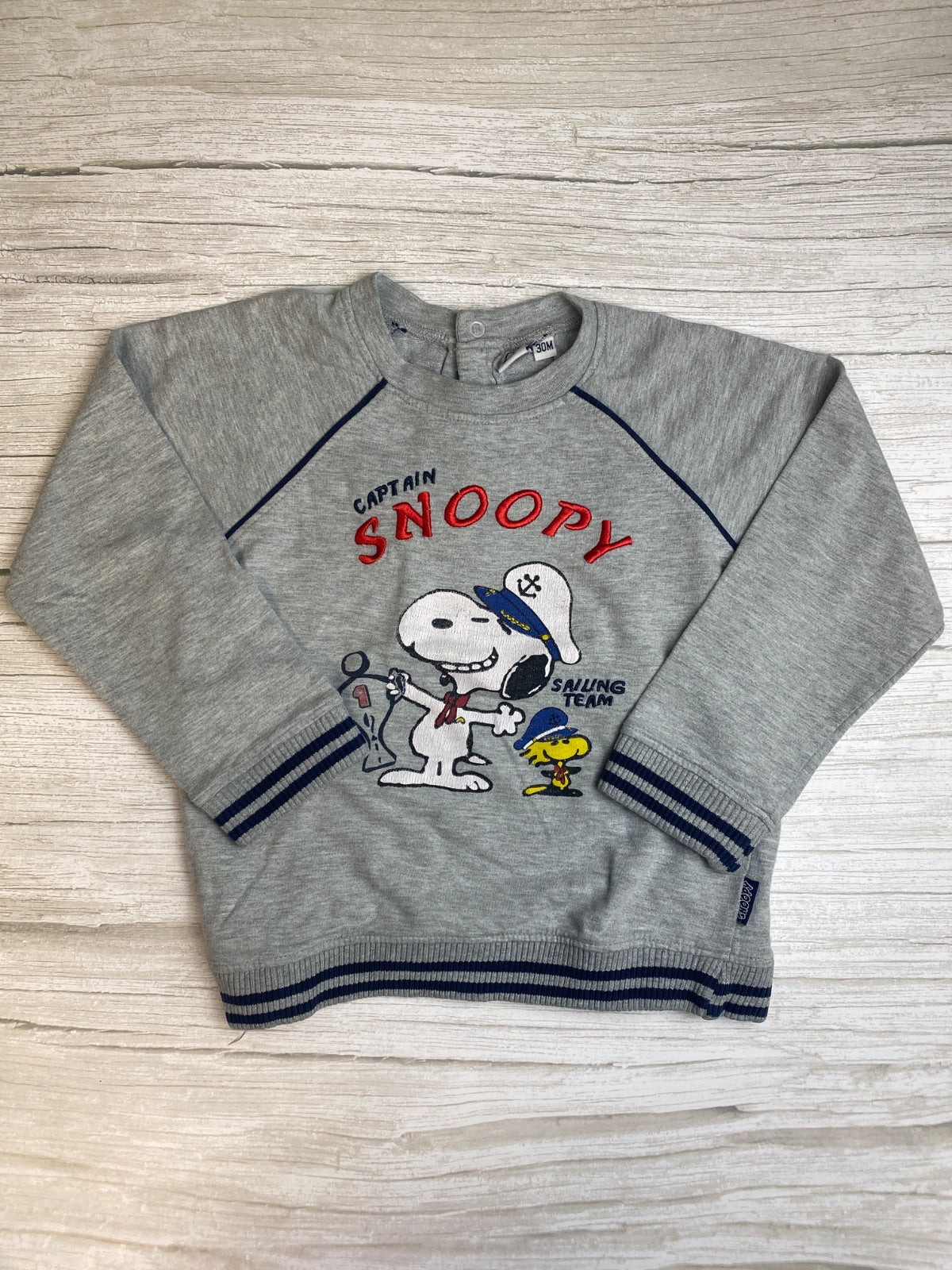 Felpa Bambino Snoopy Captain Sailing Team Original Marines