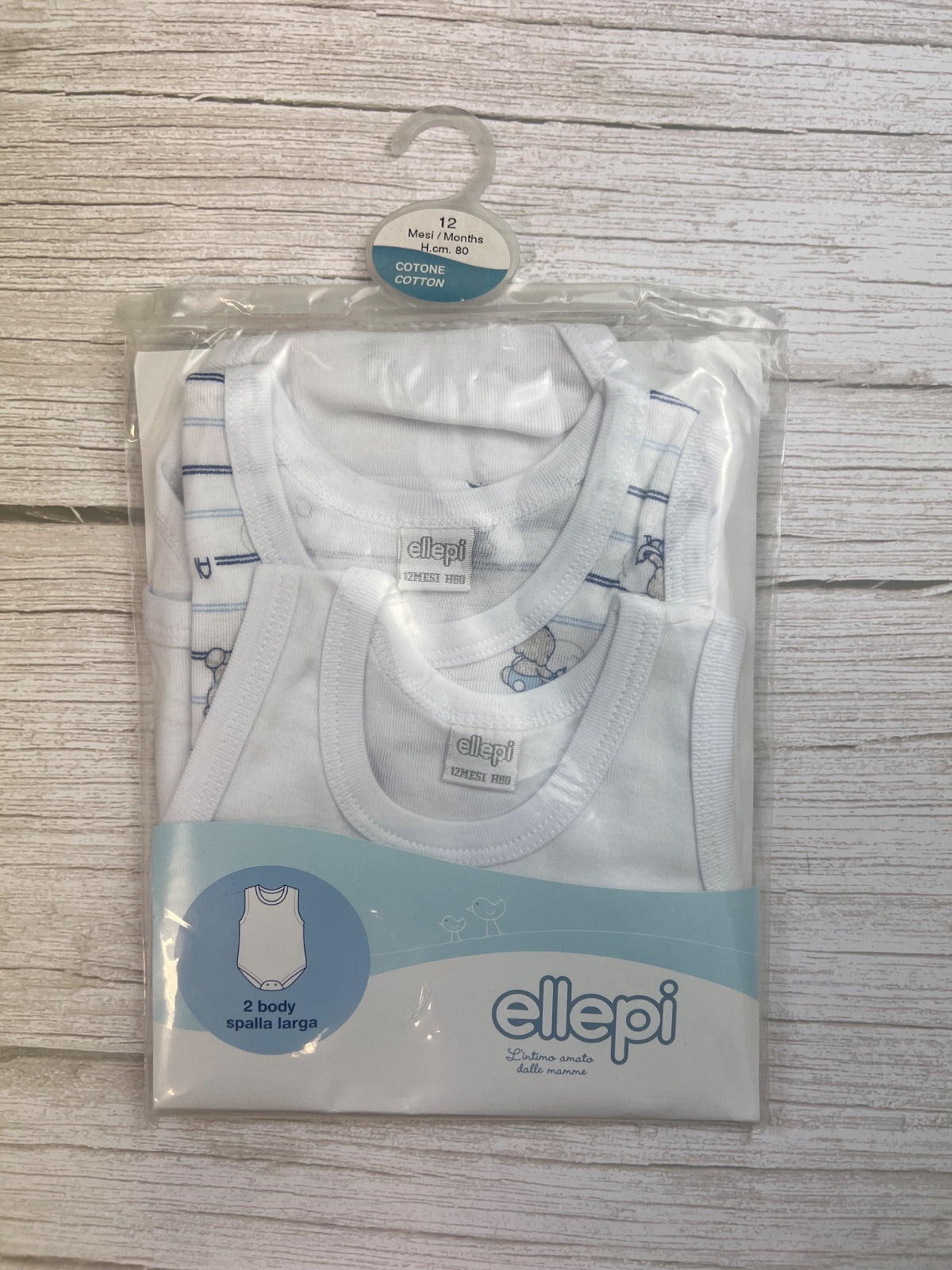 Set 2 Body Neonato senza manica