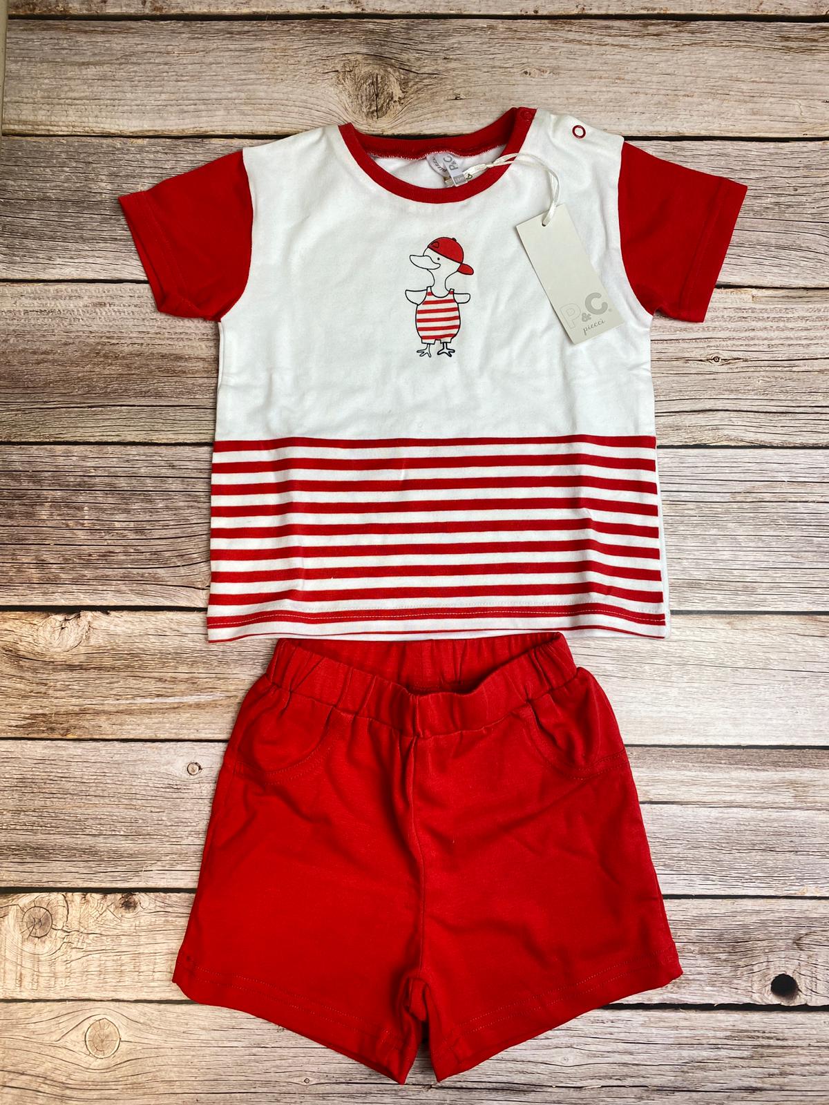 Set t-shirt manica corta e pantaloncini