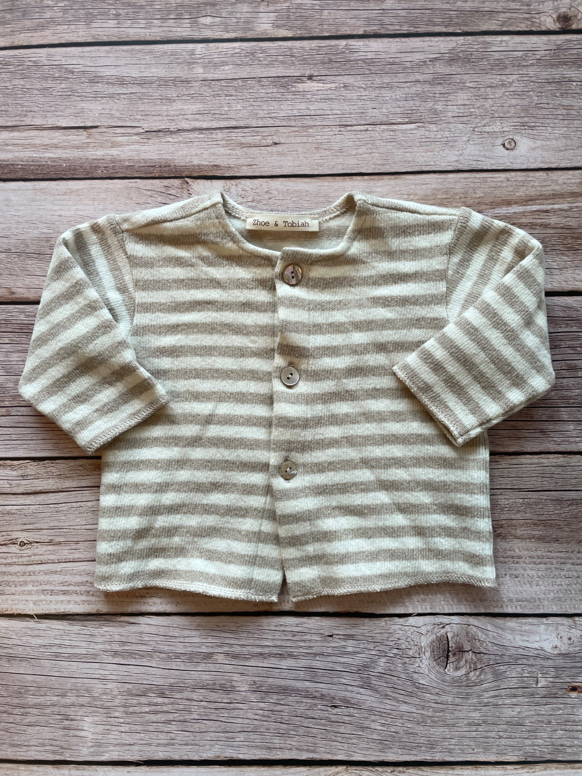 Cardigan a righe per neonato/bambino