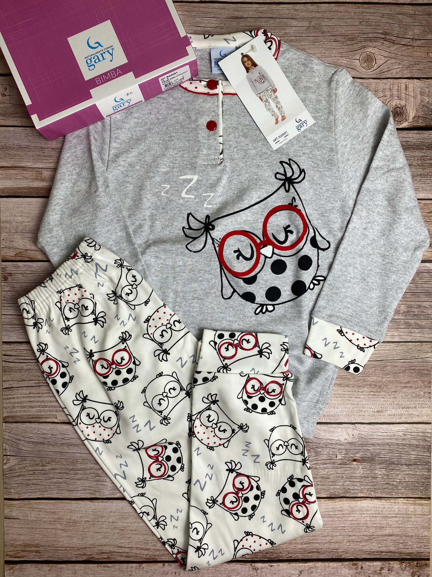 Pigiama manica lunga e pantaloni