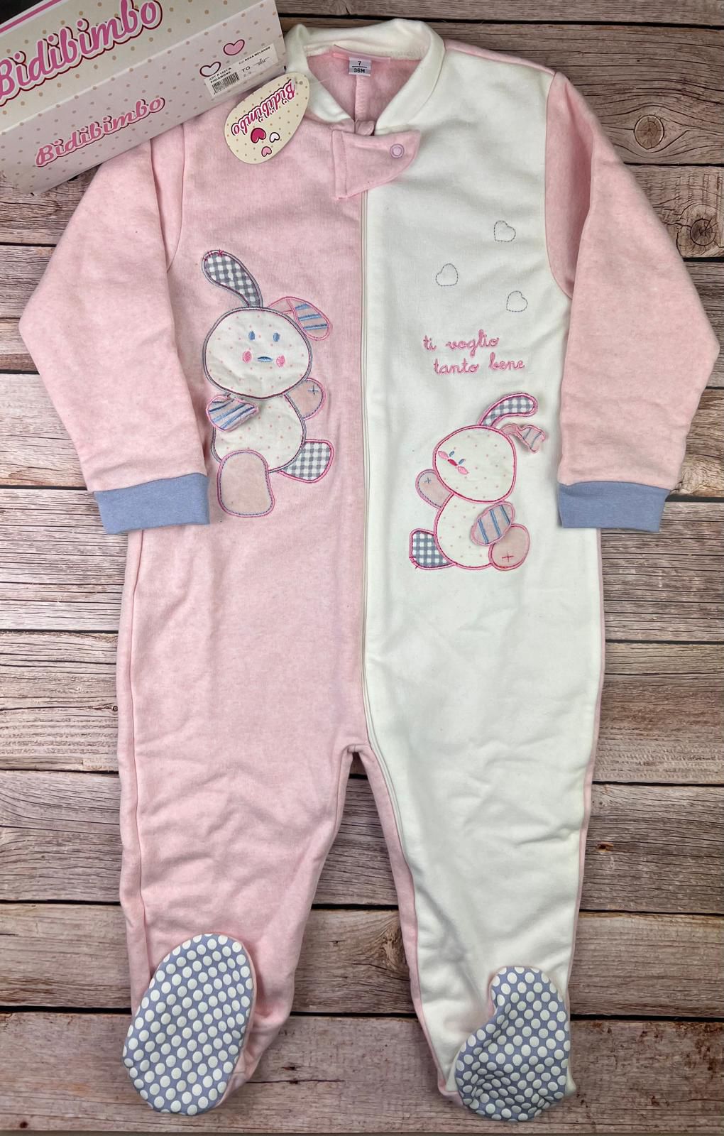 Pigiama intero chiusura con cerniera