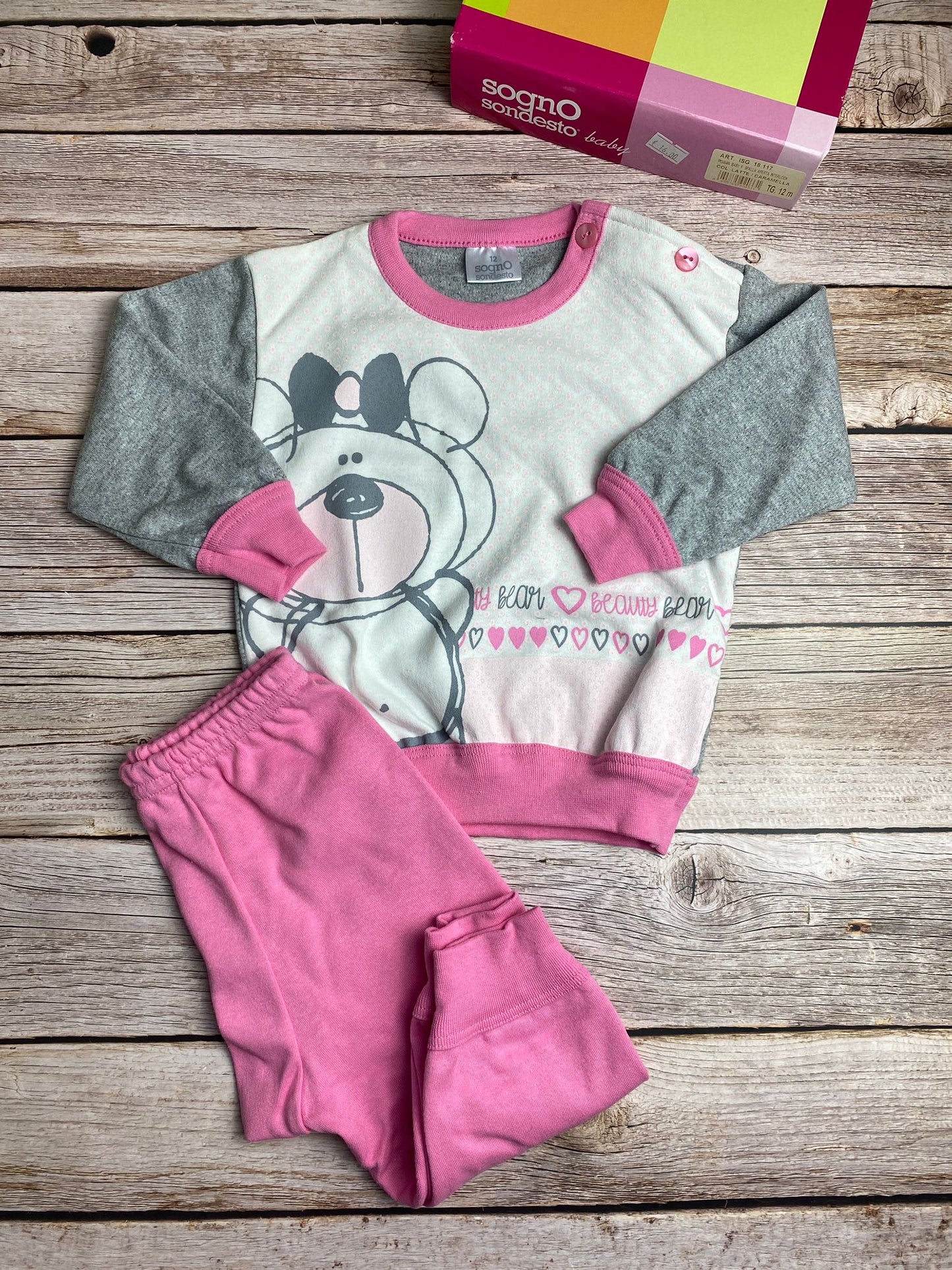 Pigiama manica lunga e pantaloni