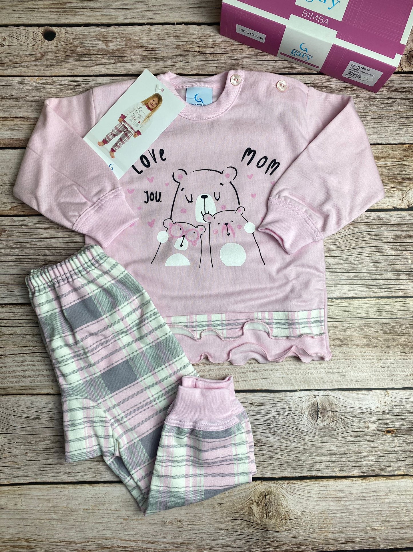 Pigiama manica lunga e pantaloni