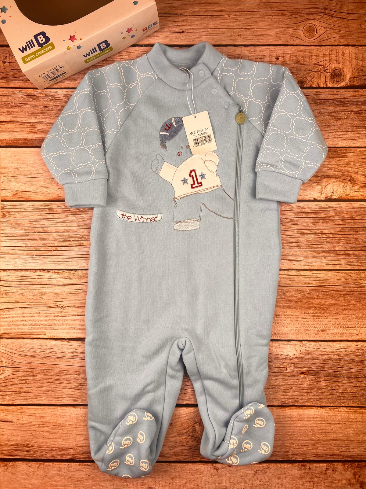 Pigiama intero chiusura con cerniera