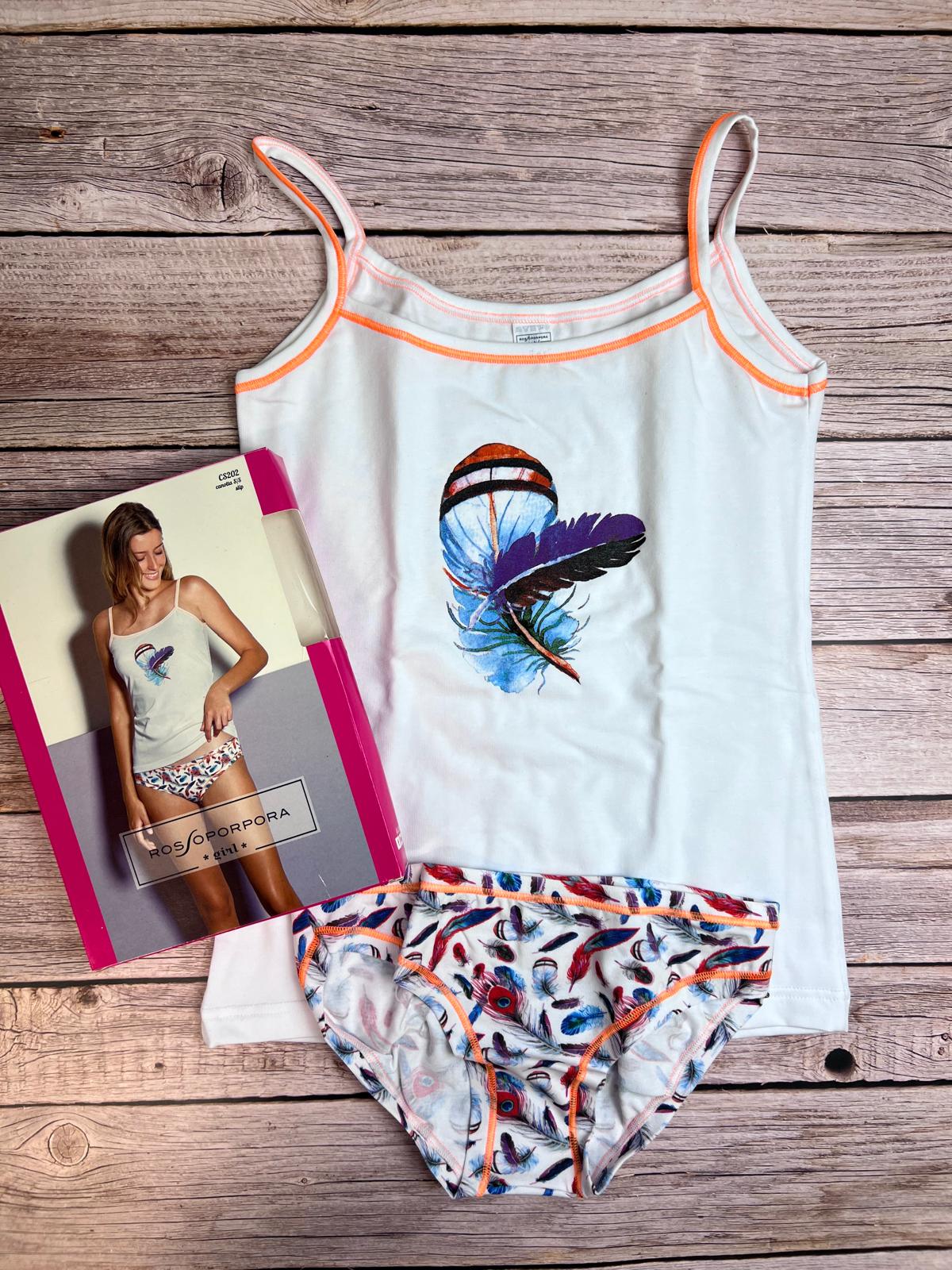 Canotta spalline sottili e slip