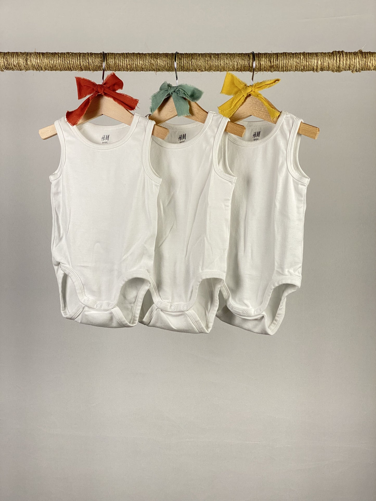 Set tre body senza manica