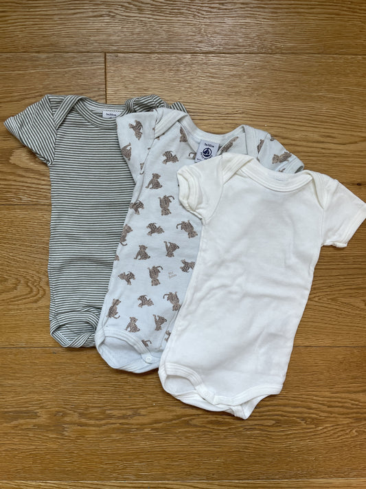 Set tre body manica corta