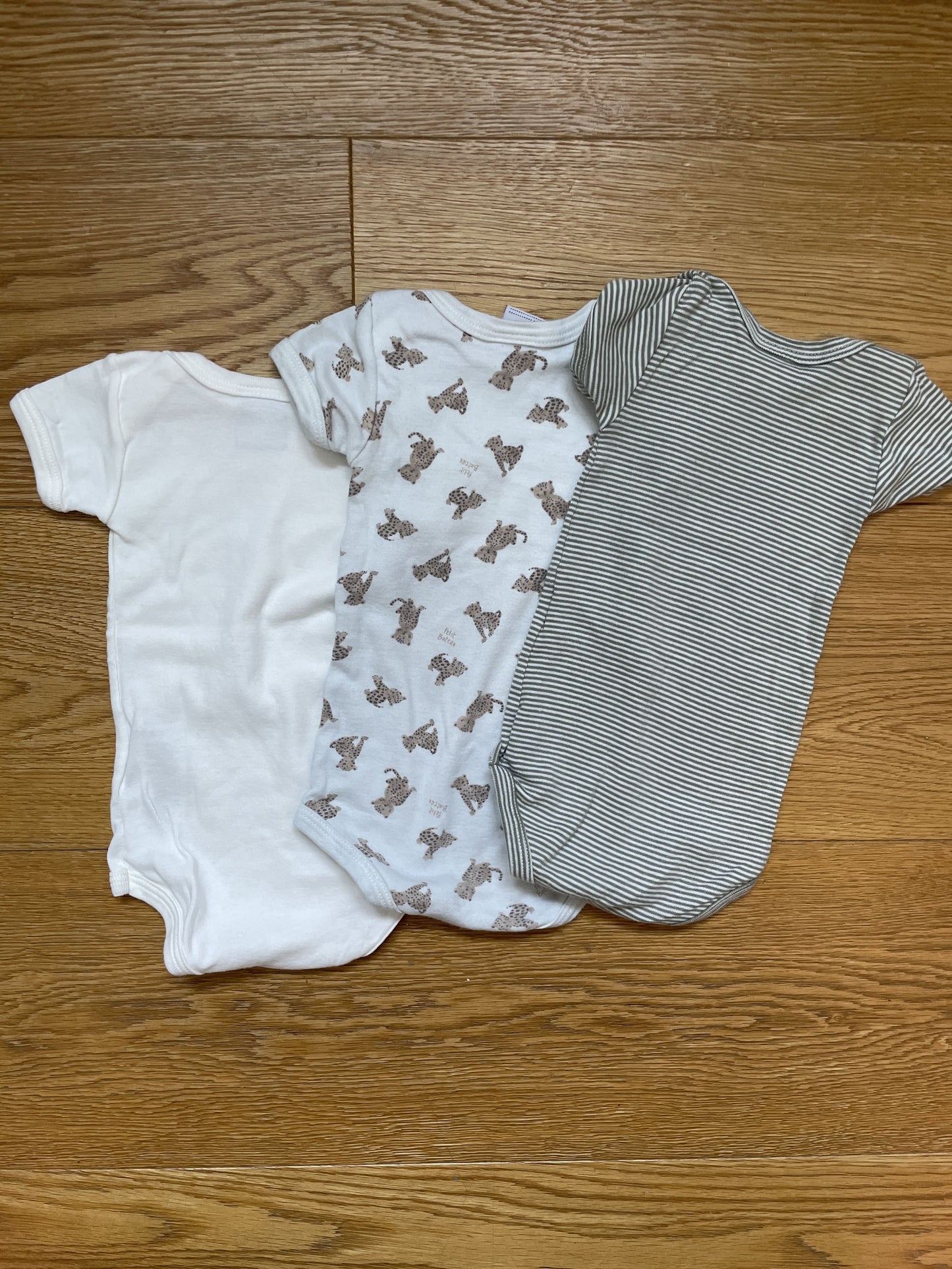 Set tre body manica corta