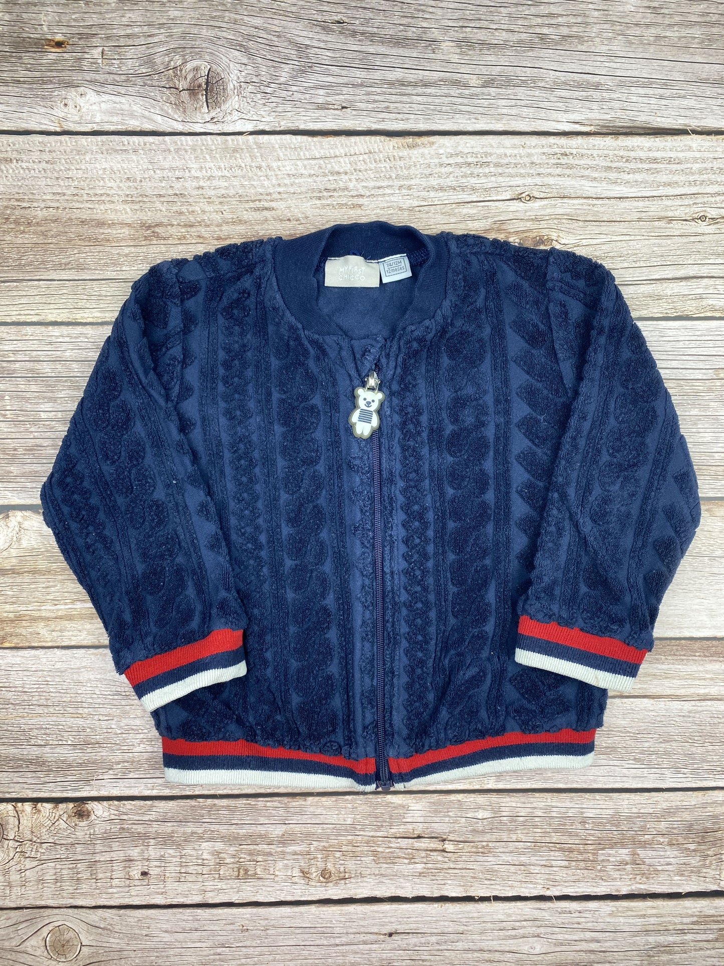 Felpa in ciniglia con zip