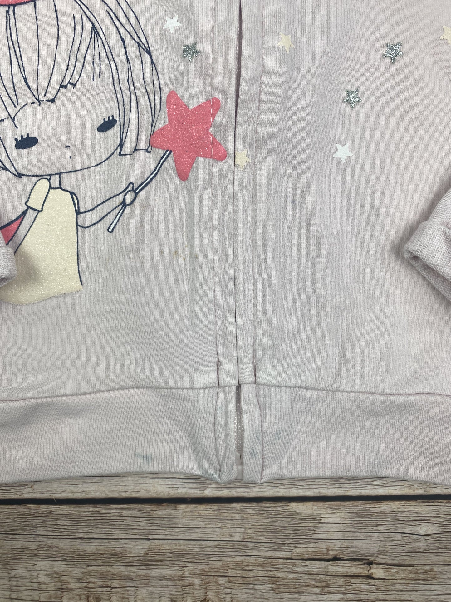 Felpa con zip senza cappuccio