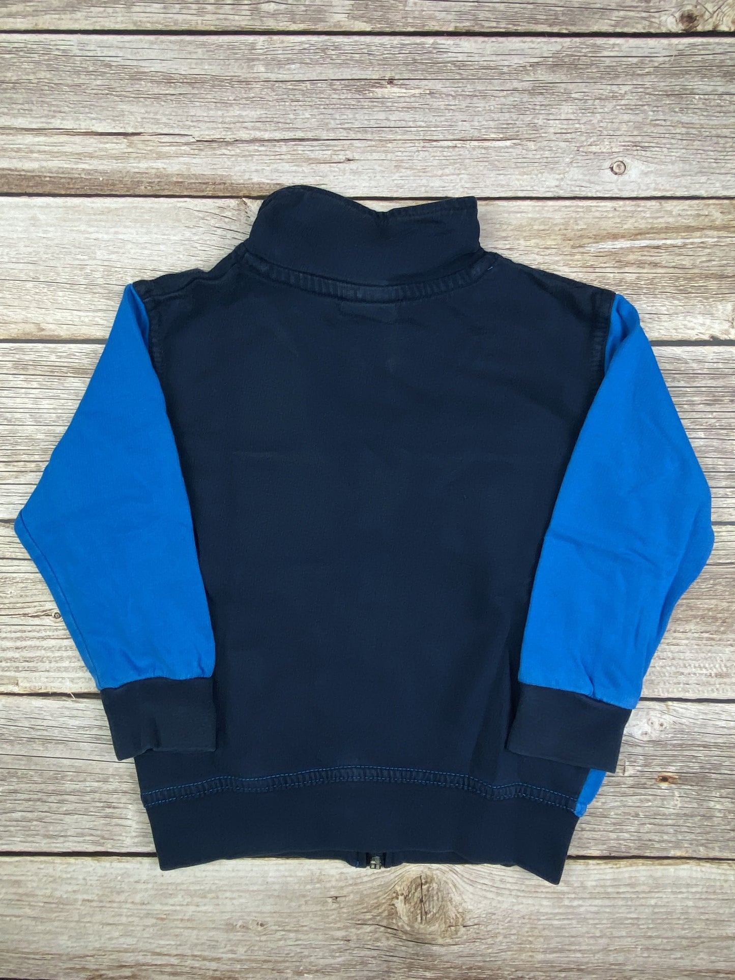 Felpa con zip senza cappuccio