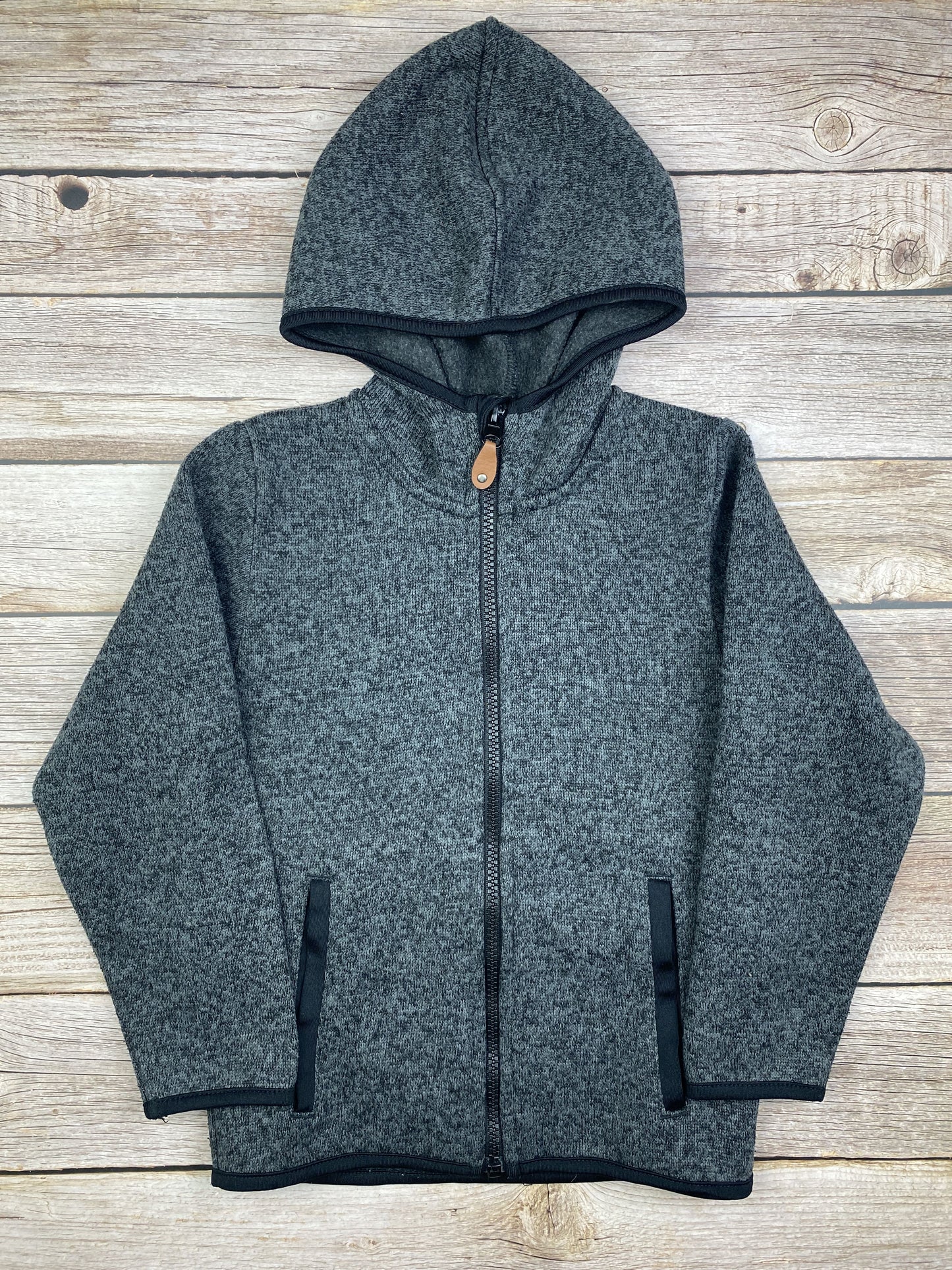Felpa con zip e cappuccio