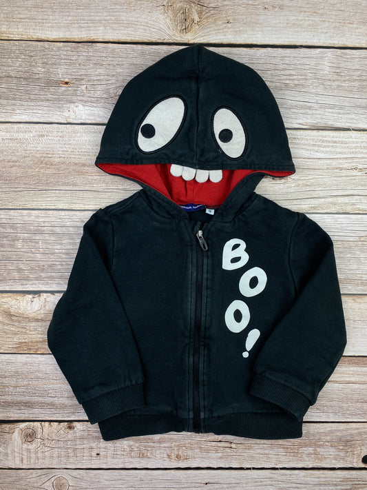 Felpa con zip e cappuccio Halloween