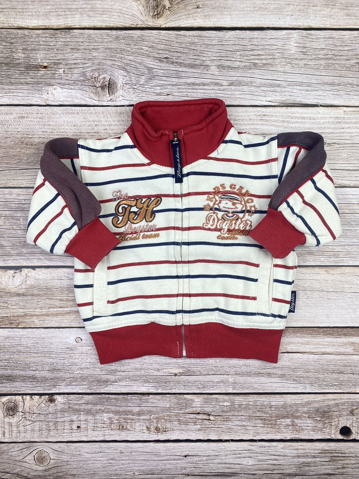 Felpa con zip senza cappuccio