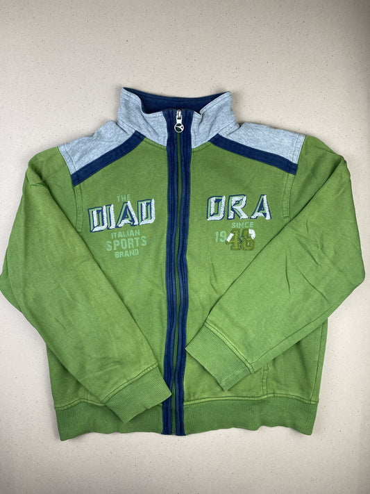 Felpa con zip senza cappuccio