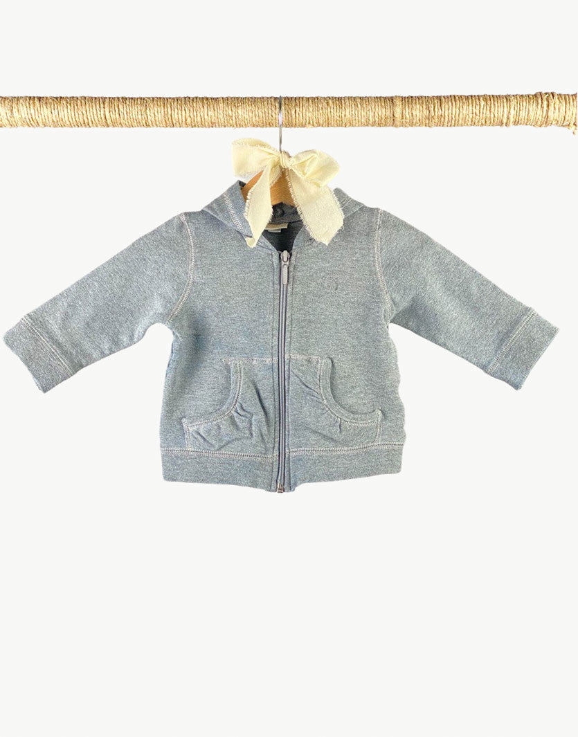 Felpa full zip con cappuccio