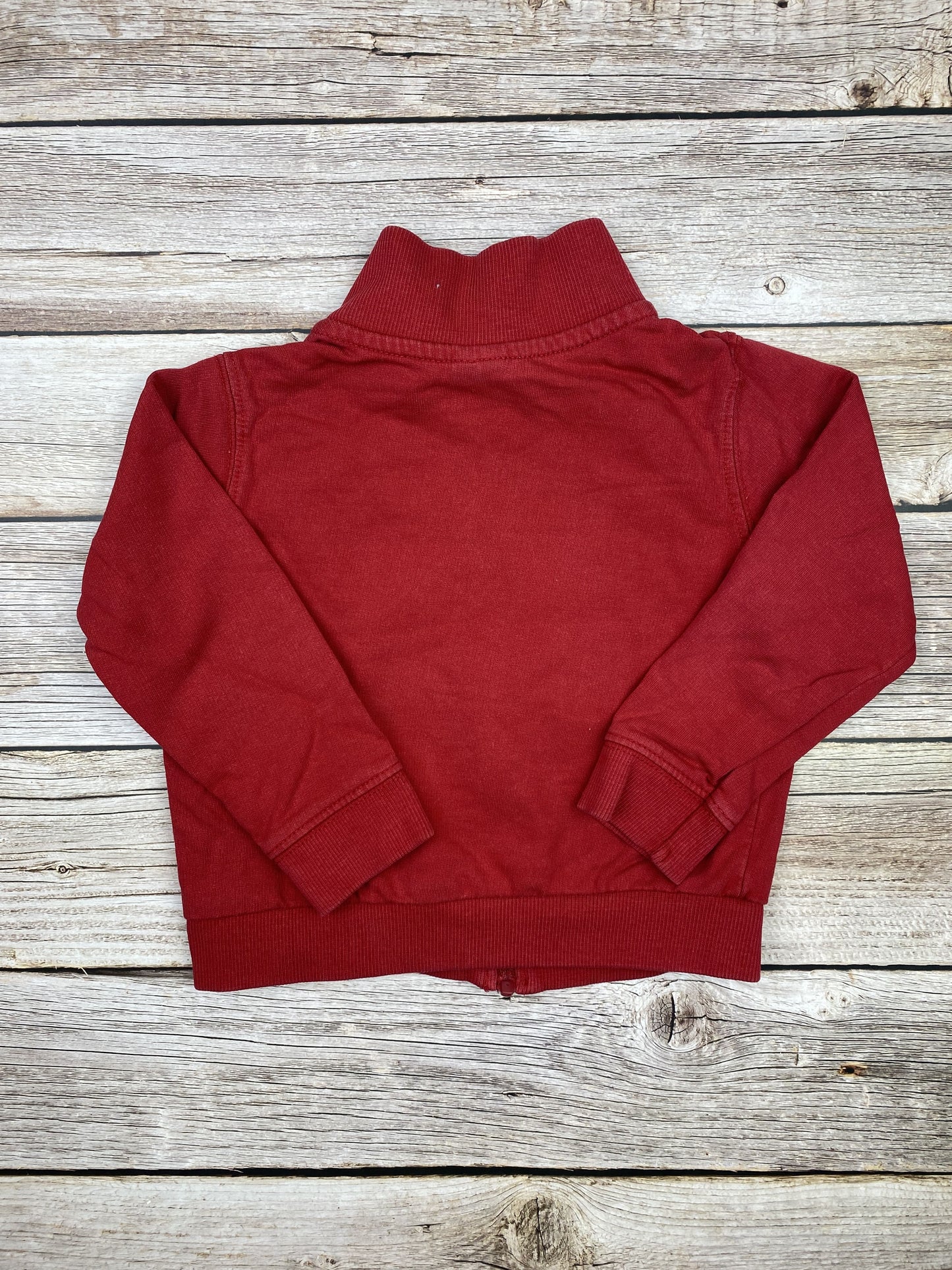 Felpa con zip senza cappuccio