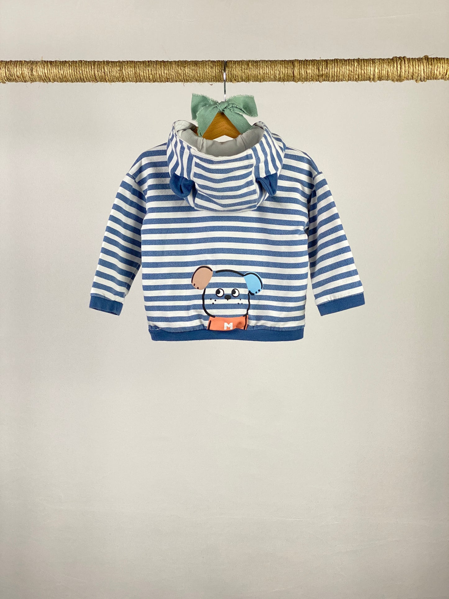 Felpa full zip con cappuccio