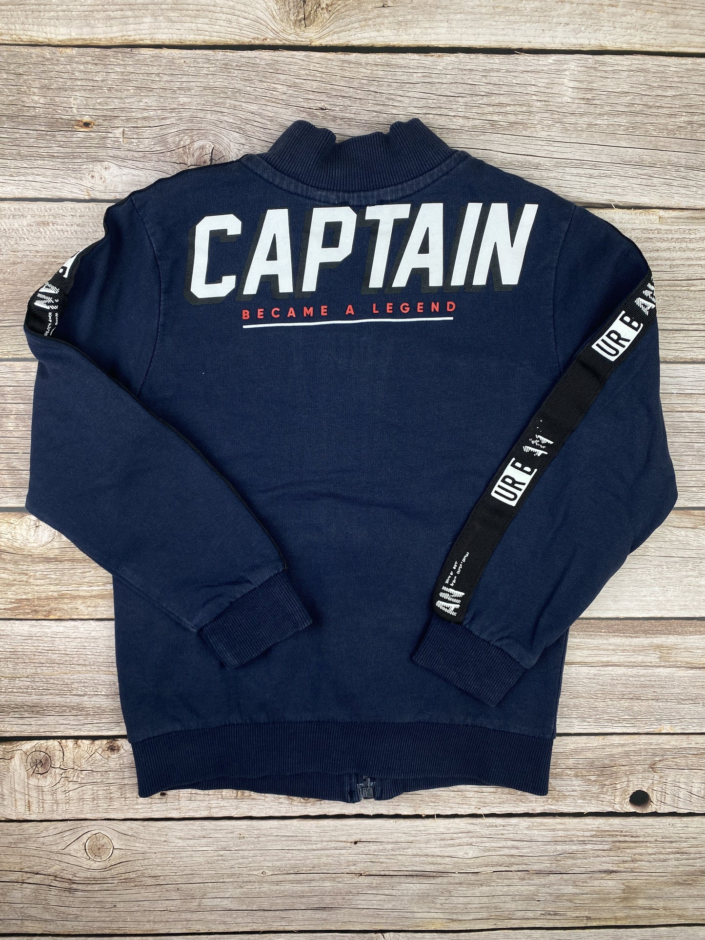 Felpa con zip girocollo