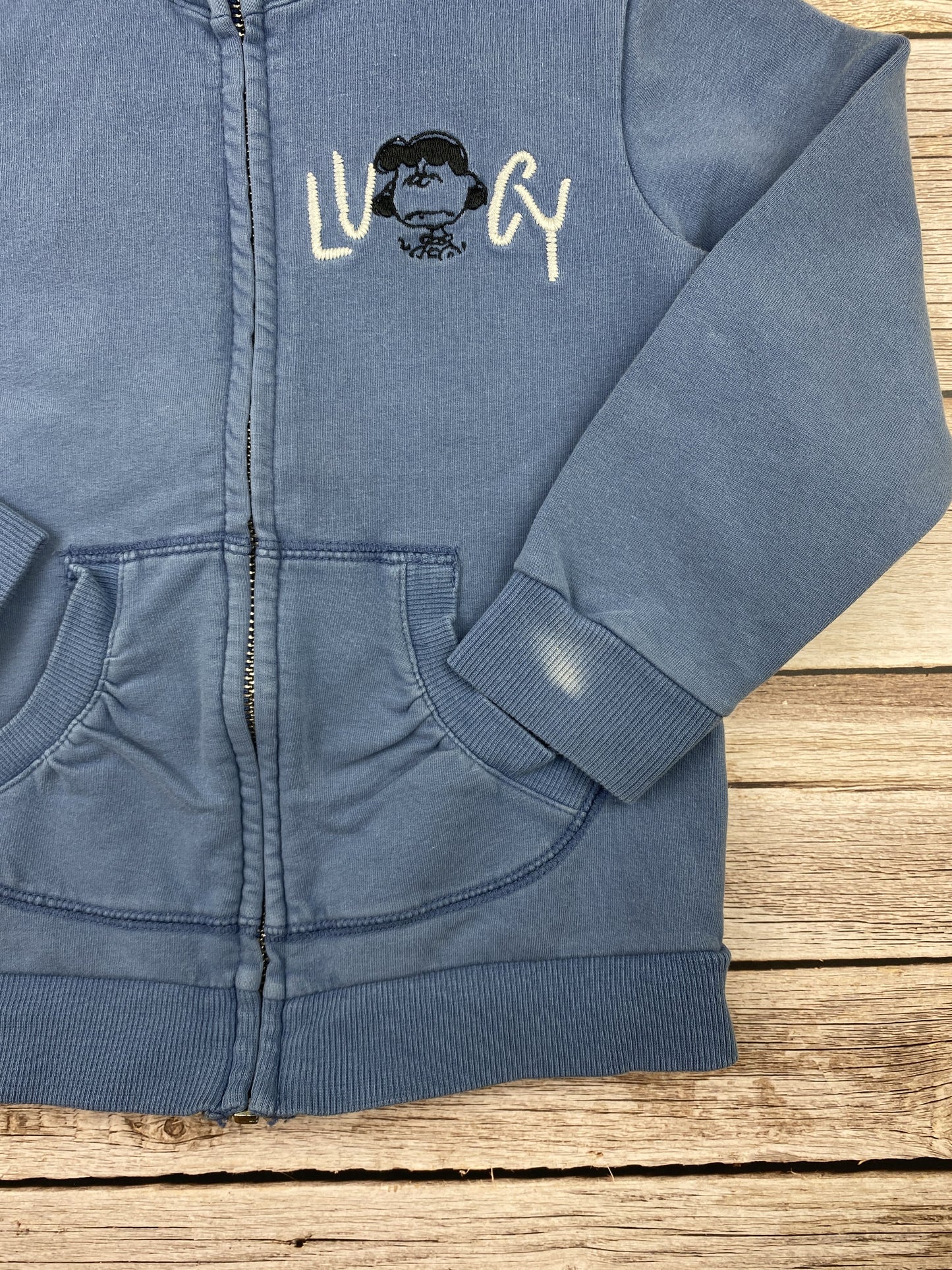 Felpa con zip senza cappuccio