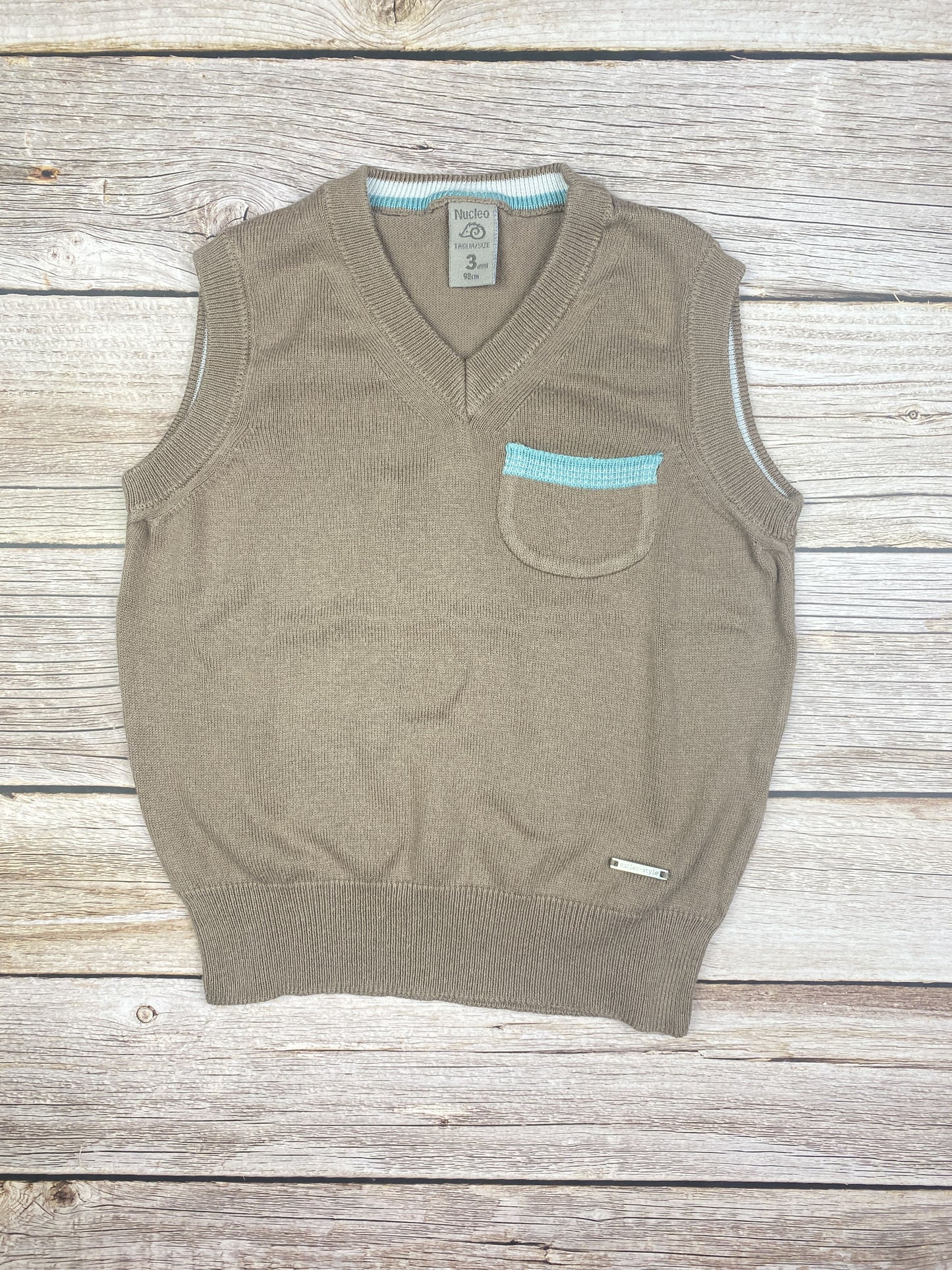 Maglione in cotone senza manica