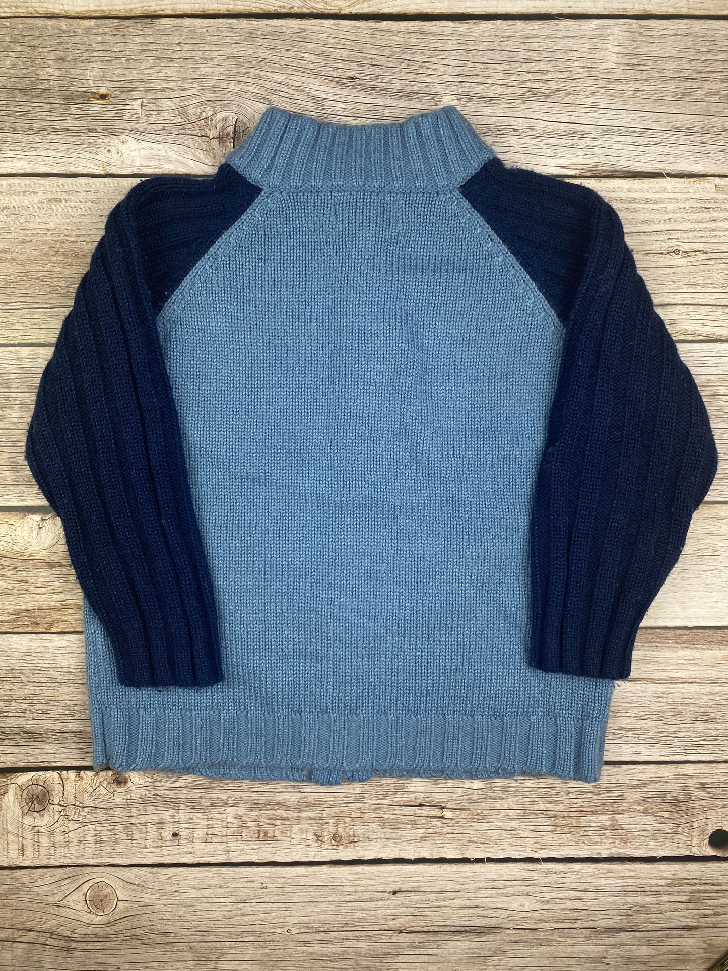 Maglione con zip in cotone