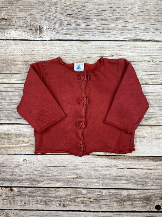 Felpa con apertura a bottoni