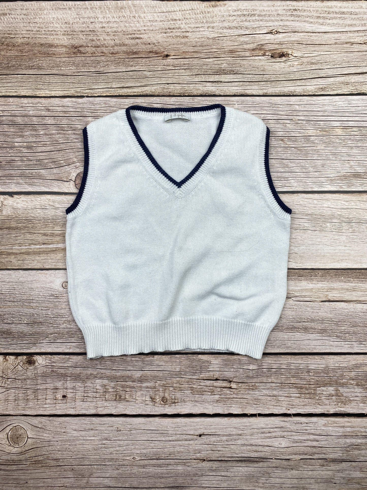 Maglione in cotone senza manica