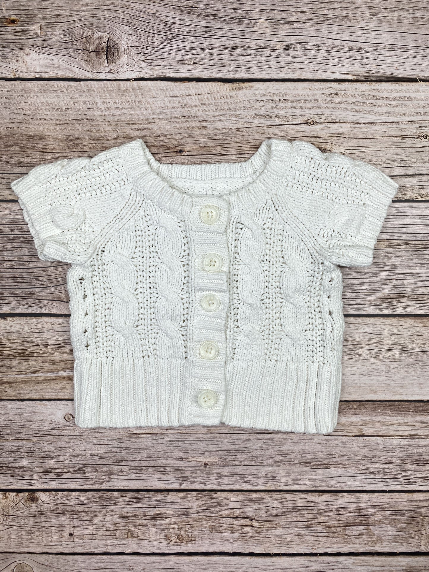 Maglione manica corta in cotone