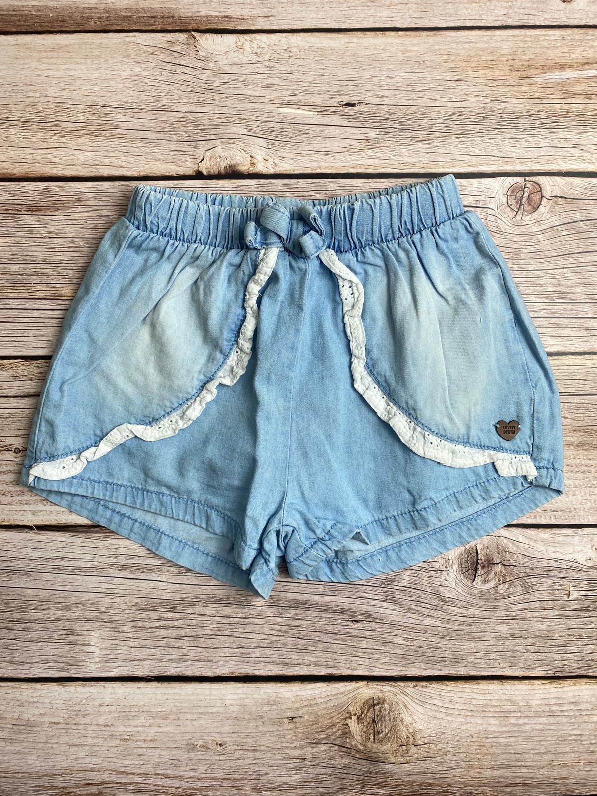 Pantaloncino in tela di cotone