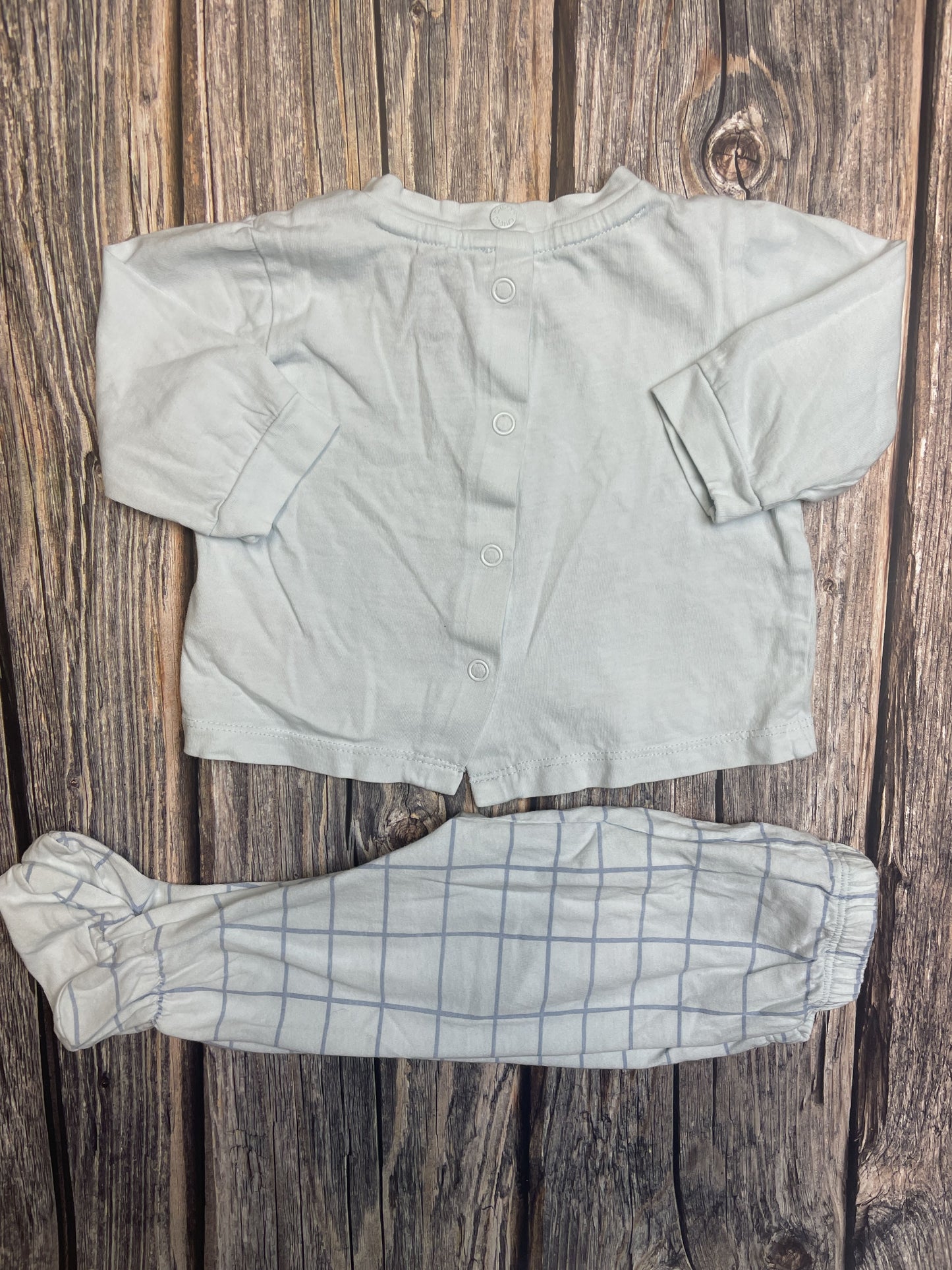 Set t-shirt manica lunga e pantalone con piedini